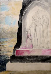 Der Engel mit dem Schwert markiert Dante mit dem Siebenfachen, Illustration aus 